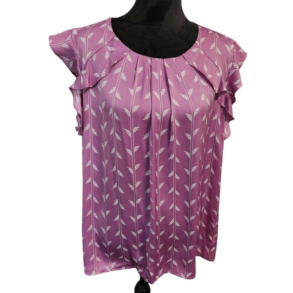 Liz Claiborne Tops - NWT Liz Claiborne Orchid Leaves Blouse Size XL